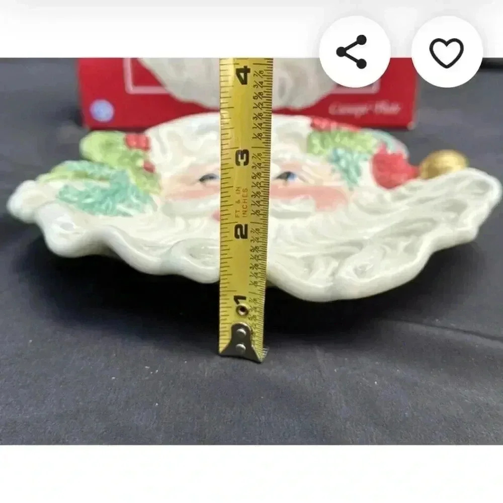 Fitz & Floyd Old Santa Canape Plate - Picture 5 of 6